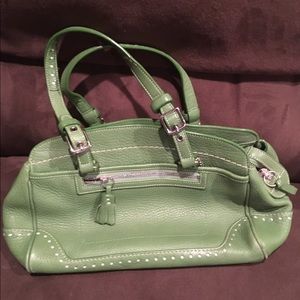 Green coach purse