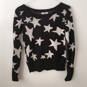 Black and White Stars Sweater
