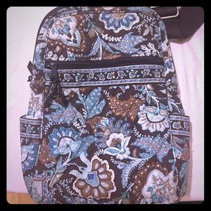 Super cute Vera Bradley blue and brown backpack