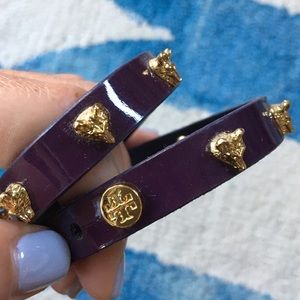 Tory Burch Jewelry - Purple Patent Leather Tory Butch Wrap Bracelet Tory Burch Jewelry - Purple Patent Leather Tory Butch Wrap Bracelet