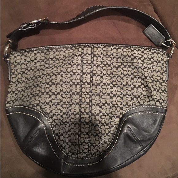 Black coach purse