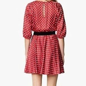 Juicy Courture Cherry Sorbet Polka Dot Crepe Dress