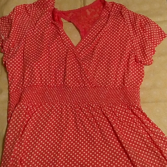 Coral Torrid Babydoll top