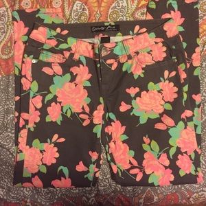 Floral ankle Skinnies