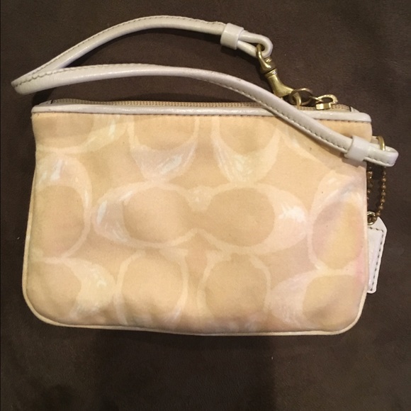Small coach wristlet