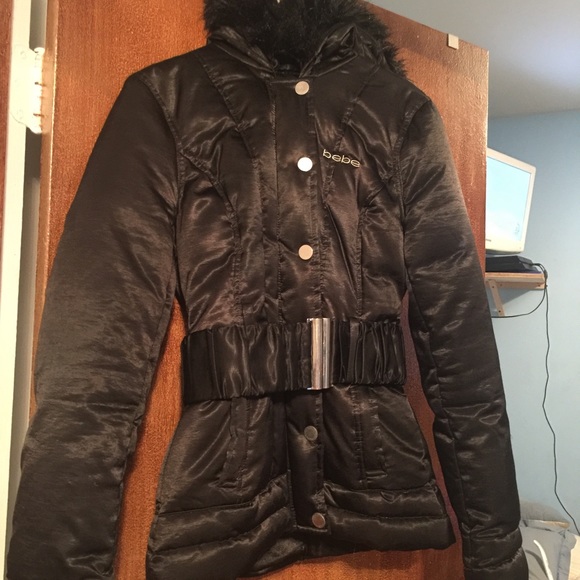 Bebe black winter jacket