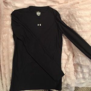 Under Armour black v-neck long sleeve