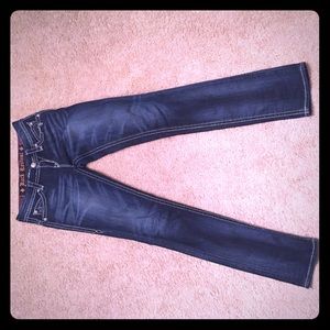 Rock revival dark jeans