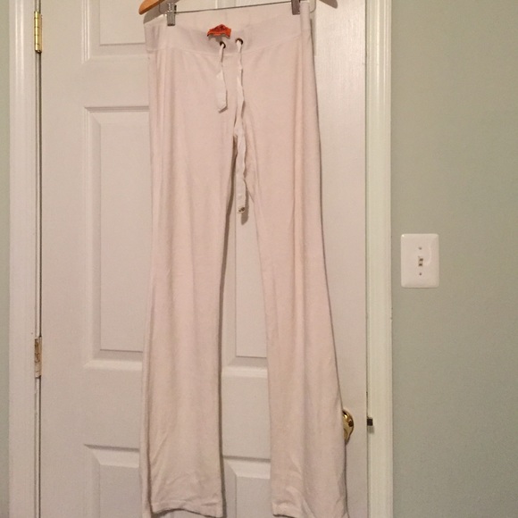 Juicy white velour pants