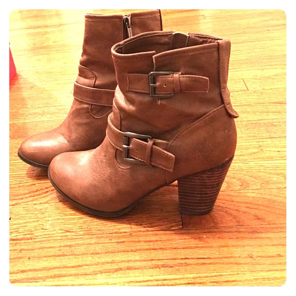 Brown booties