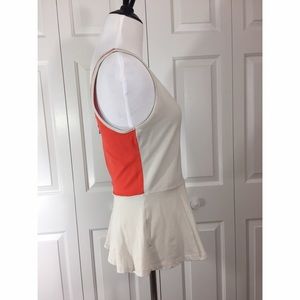 Cream and orange peplum top - Express