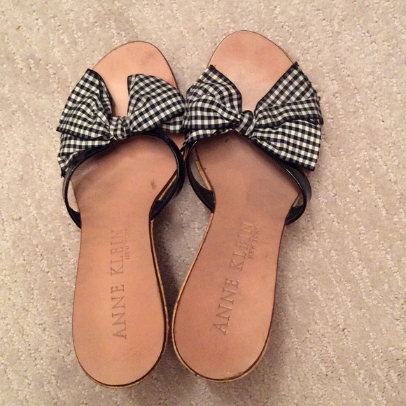 Anne Klein Bow Slip-On Wedges