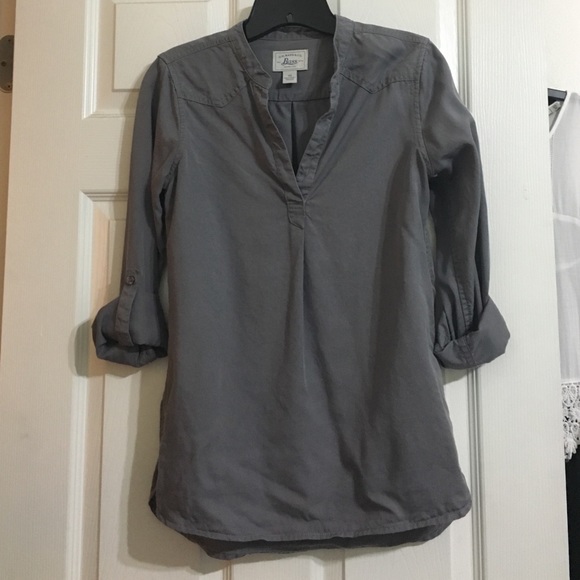grey henley top