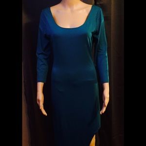 Junior Sexy Turquoise Dress with scrappy Back