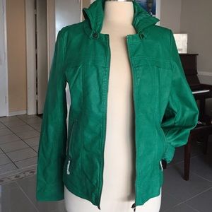 Pleather green jacket. Brand new.