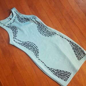 NWOT Pale turquoise bodycon dress