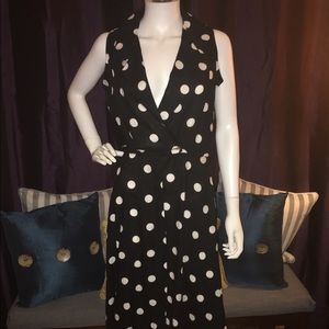 Vintage Black and white polka dot dress