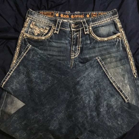 Men's Rock revival Teddy slim straight