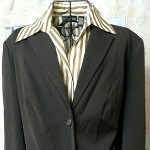 Size 12 3 pc Ladies Brown Business Suit