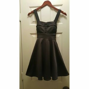 Black silk dress