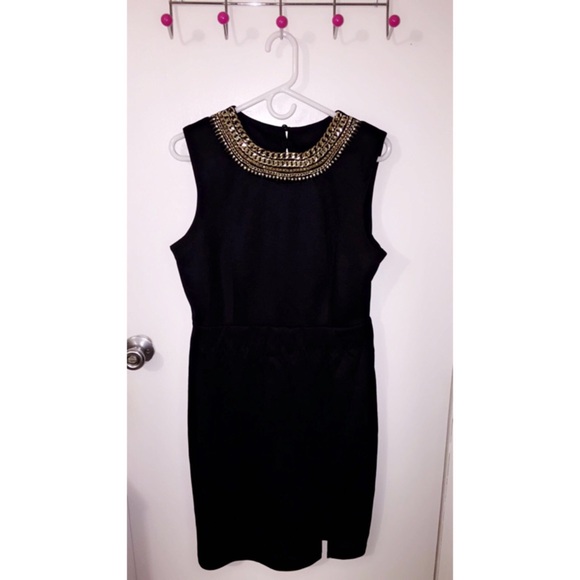 Black dress.