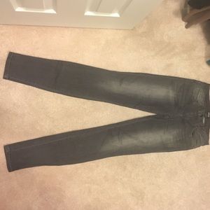 Bebe gray-faded skinny jeans