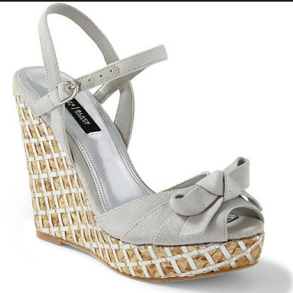 White House Black Market Wedge Sandals - Picture 1 of 2