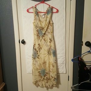 Tan dress connected brand