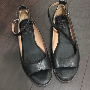 black sandals