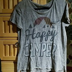 Happy Camper acid wash tee