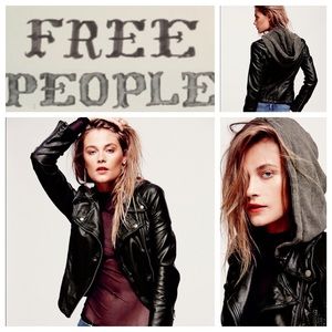 Free People Vegan Leather Jacket