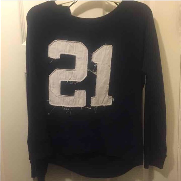 Blue Crew Neck.