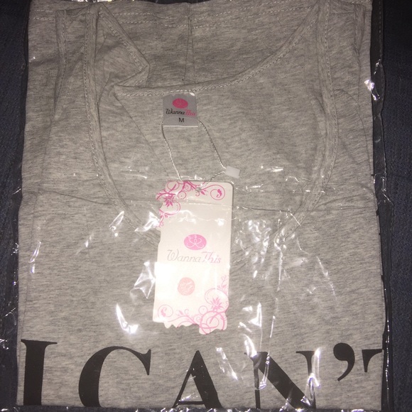 Gray "I Cant Adult Today" tank top - Picture 3 of 4