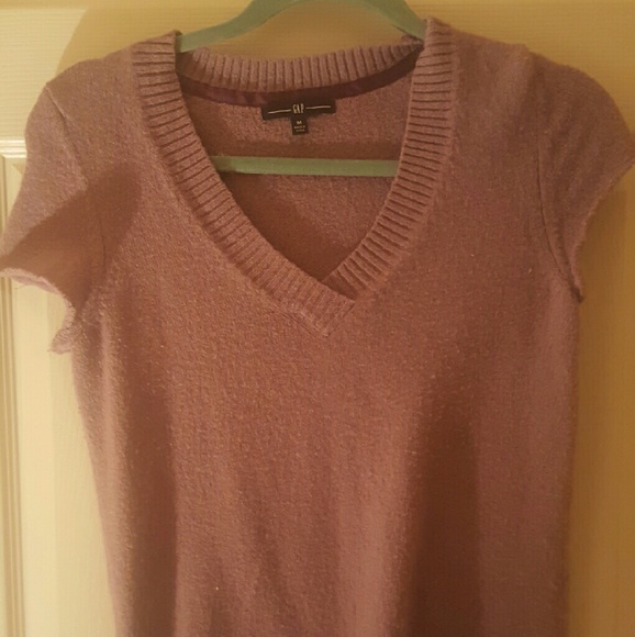 Gap Purple Short Sleeved Sweater