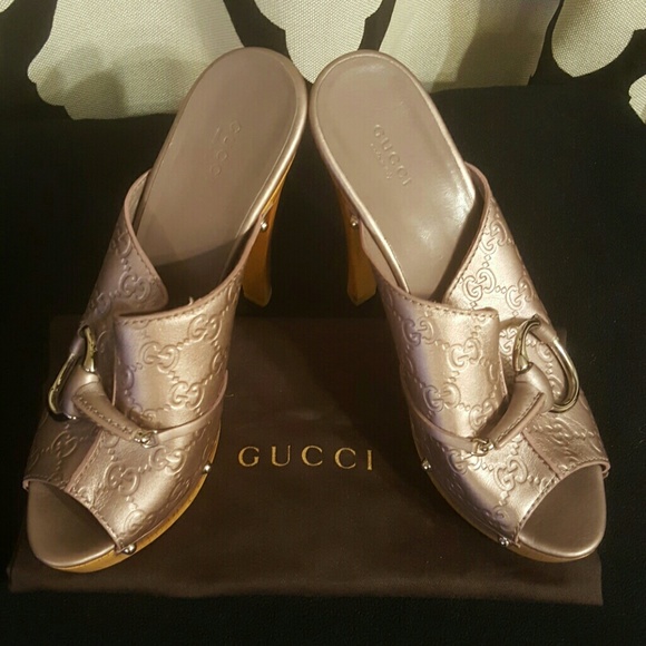 Gucci Horsebit Guccissima Mules