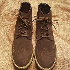 MENS JOSEPH ABBOUND ALL LEATHER SHOES