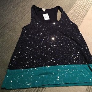 J crew sequins tank top