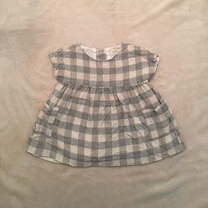 Heather Gray Checkered Dress by Zara Baby