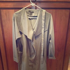 Hugo Boss belted dress grey