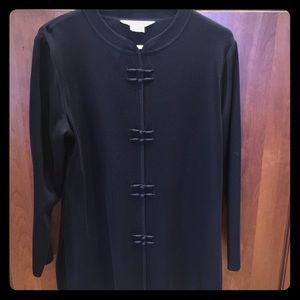 Misook black knit top