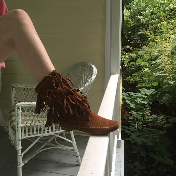 Jessica Simpson fringe boots - Picture 2 of 2