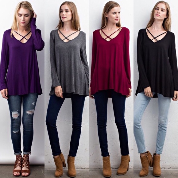 •LAST• Enjoy The Ride Burgundy Top - Picture 4 of 4