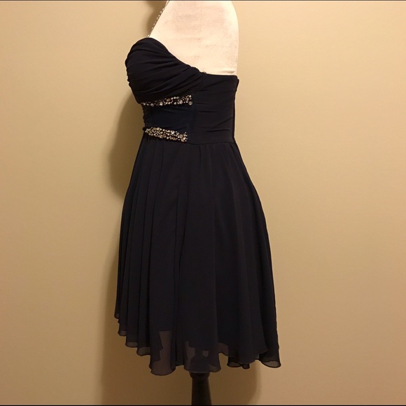 Navy Sparkle Dress - Picture 3 of 4