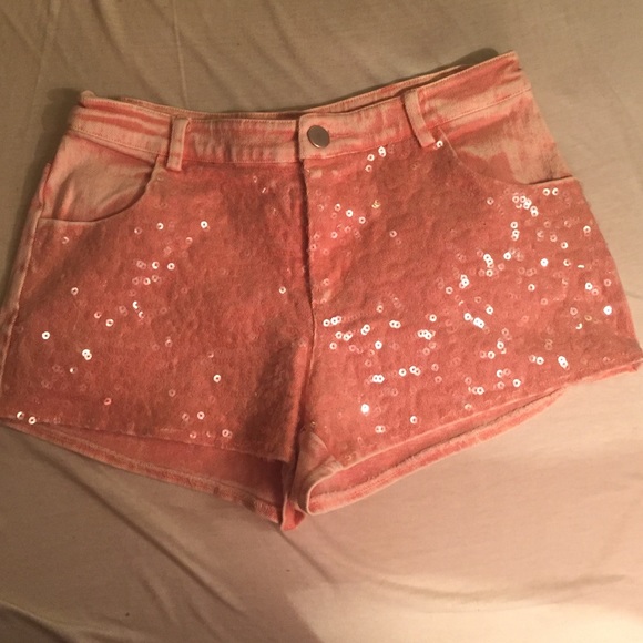 sequined shorts