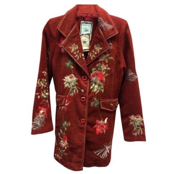 Paparazzi embroidered Coat