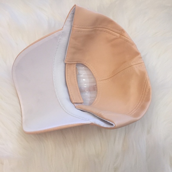 •last one• Beige Leather Baseball Cap - Picture 3 of 4
