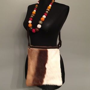 Cutest Vintage Purse Leather & Fur