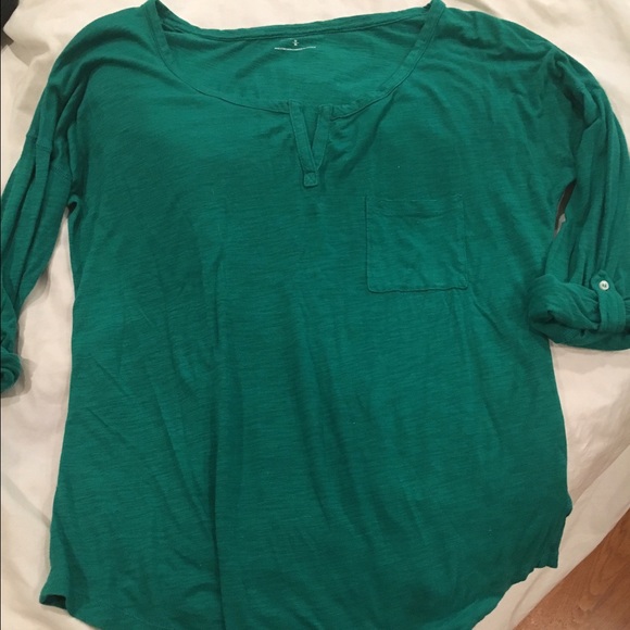 Express long sleeve shirt- folded sleeves
