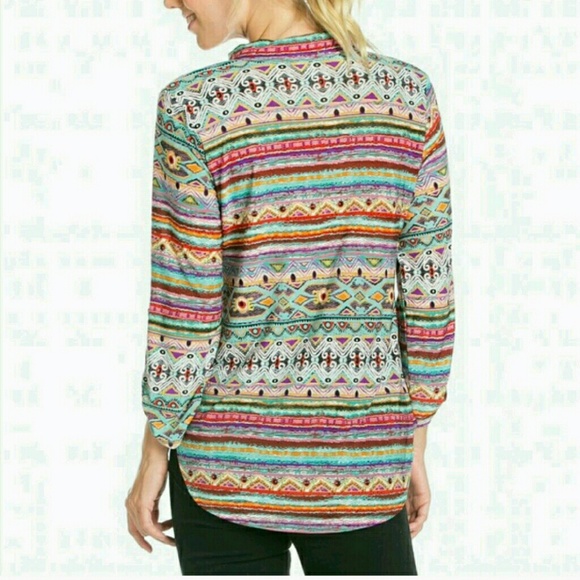 Colorful pattern blouse - Picture 2 of 4