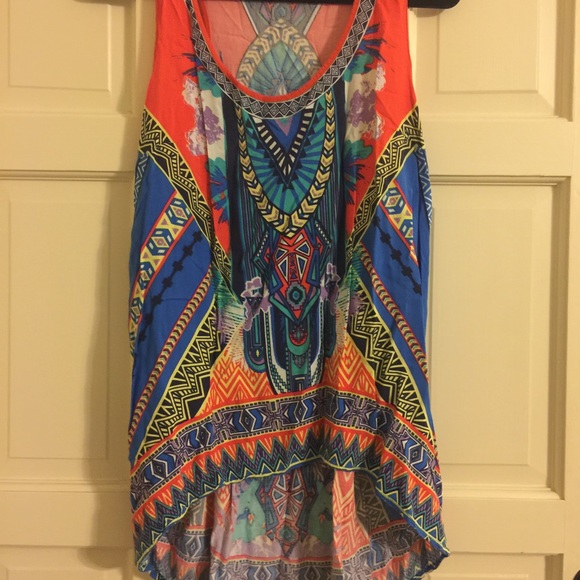 Super cute pattern racer back